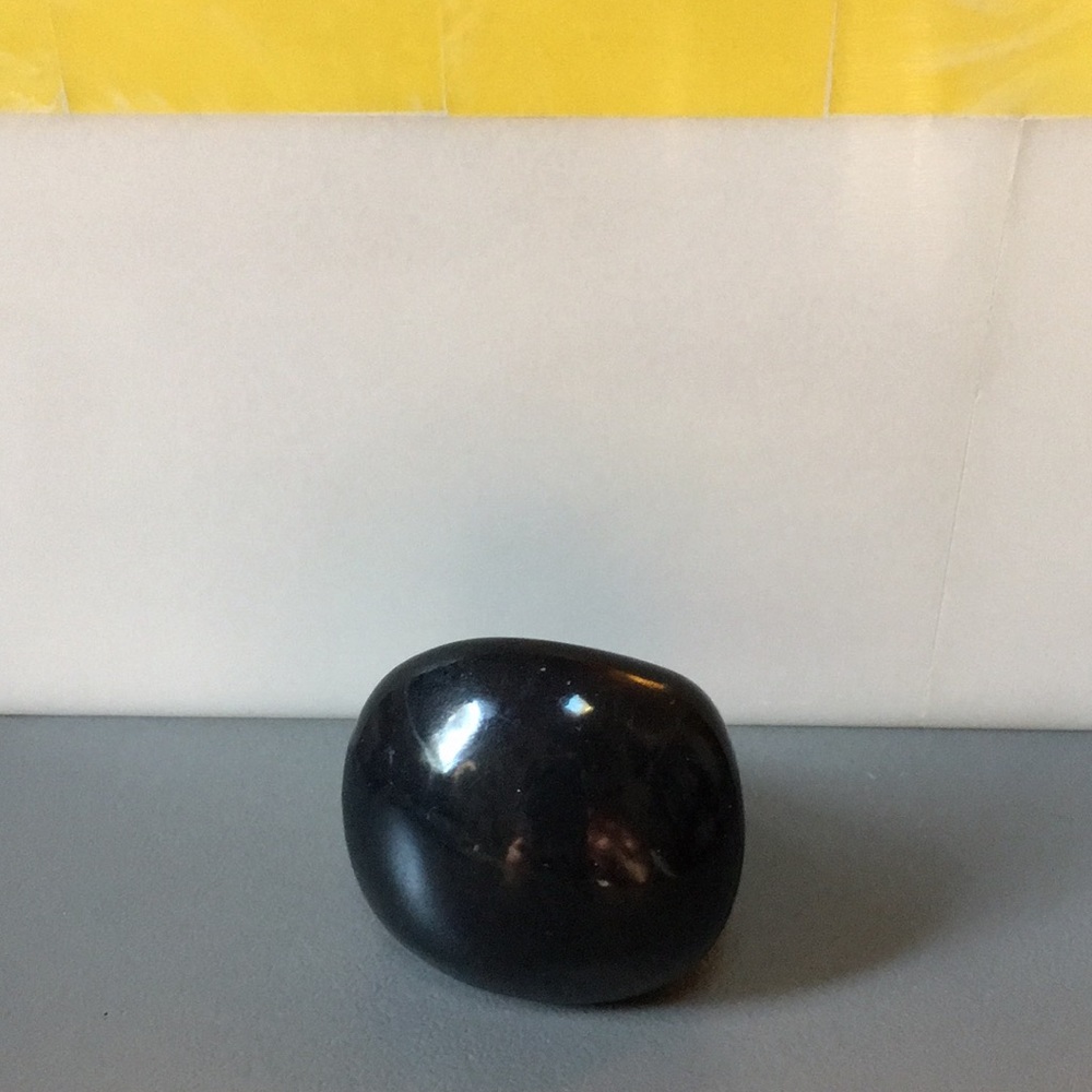 Black tagua ring